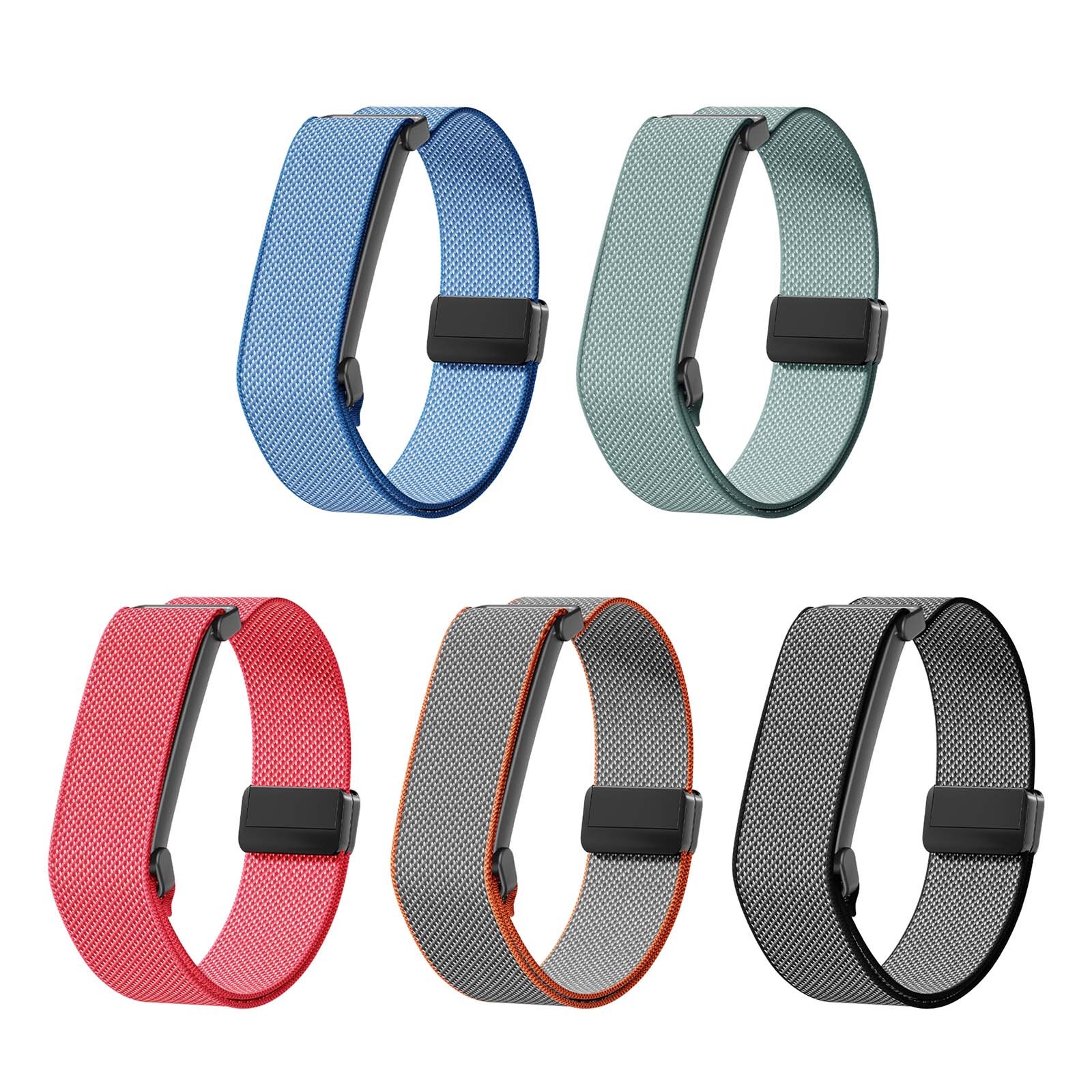 For Google Fitbit Air Magnetic Band Adjustable Elastic Nylon Loop Strap Bracelet
