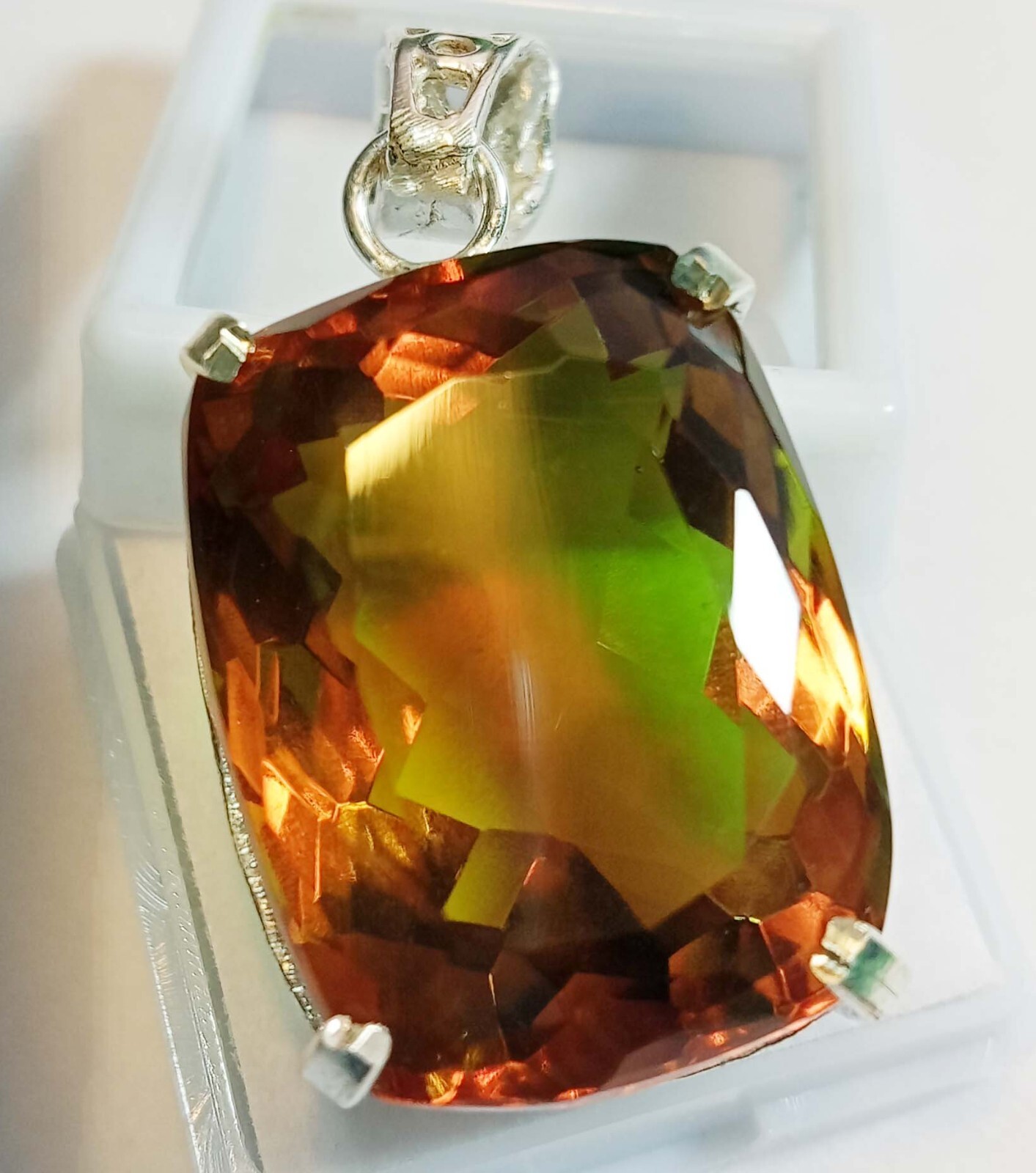 Alexandrite Cushion Cut Pendant 74.65 Ct Natural Locket Loose Gemstone Certified
