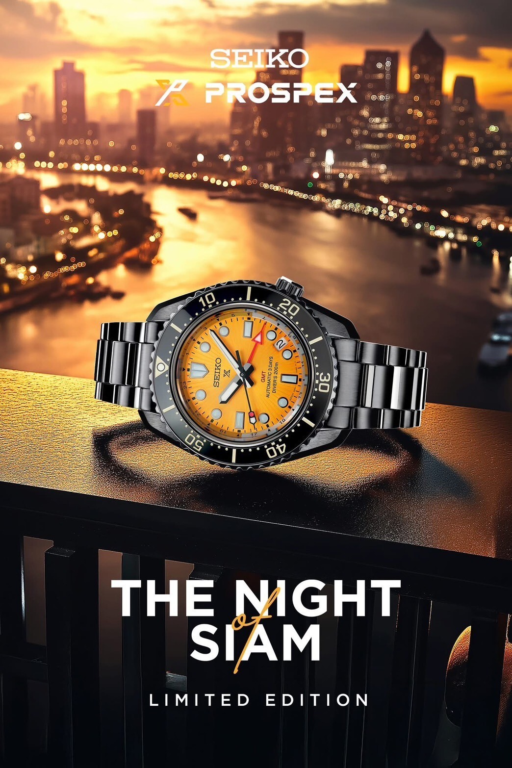 Seiko MM200 GMT The Night of Siam SPB487J1 Limited Edition 500 pcs.