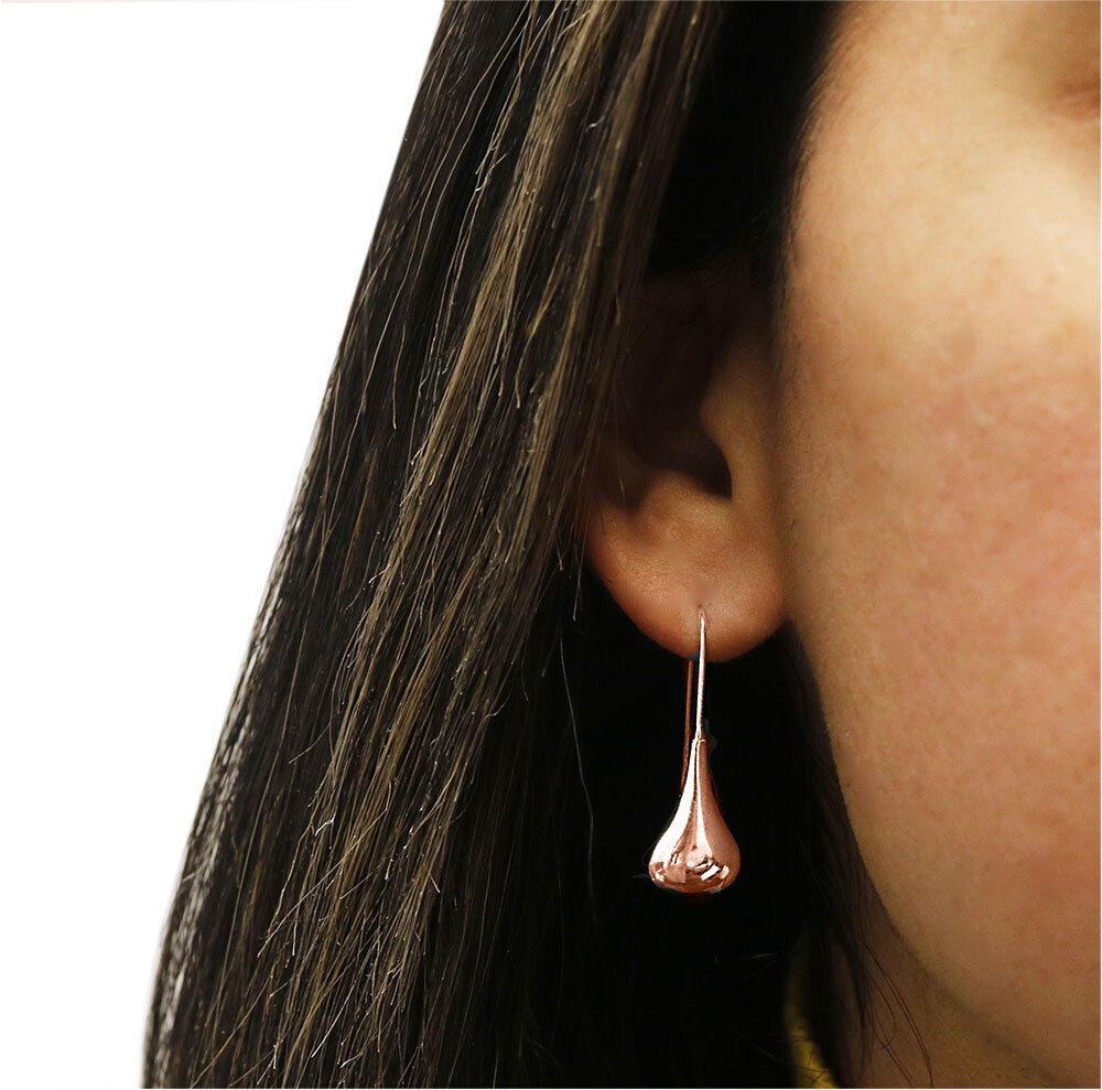 925 Sterling Silver Dangle Earrings, Tear Drop Hook Dangle Drop Earrings -Women