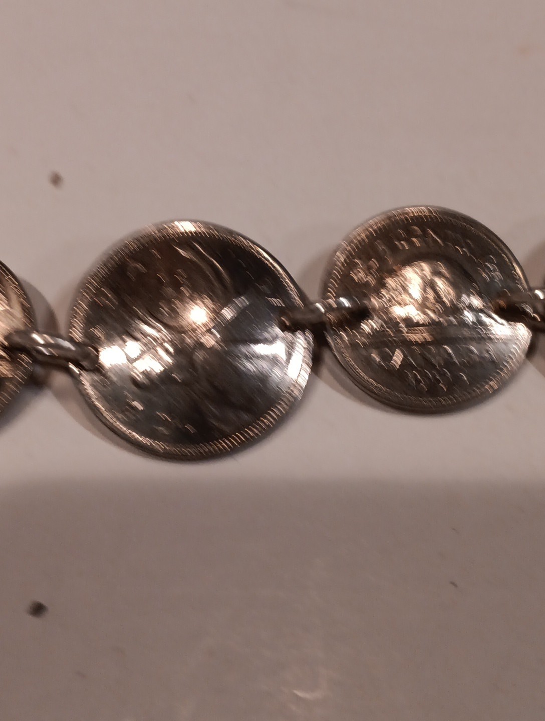Canadian Silver Coin Bracelet 7 Coins 34grams
