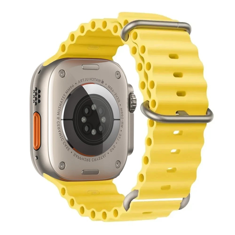 Ocean Band for Apple Watch Ultra 3/11/10/9/8/7/6/SE Silicone Strap Waterproof