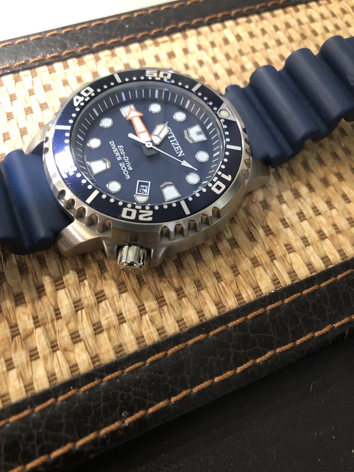 Citizen Eco-Drive Promaster BN0151-09L Blue Divers Watch **Excellent Condition**