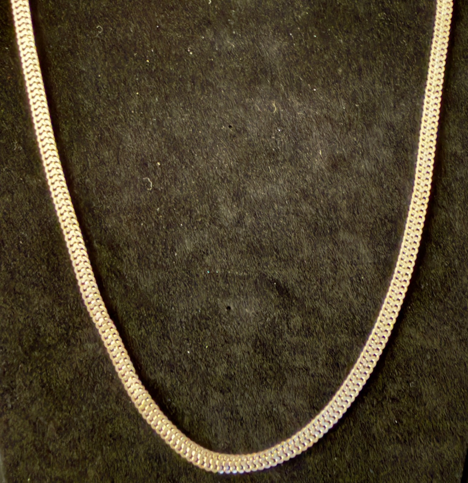 Vtg Milor Italy 925 Sterling Silver Double Link Curb Chain Necklace 24″ 11.21g