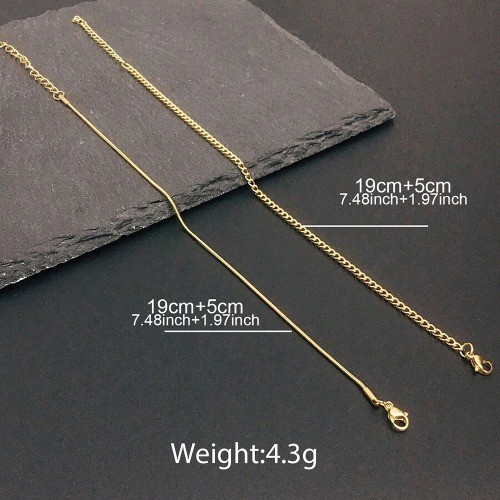 Popular jewelry stainless steel bracelet personality cold trendy Cuban chain