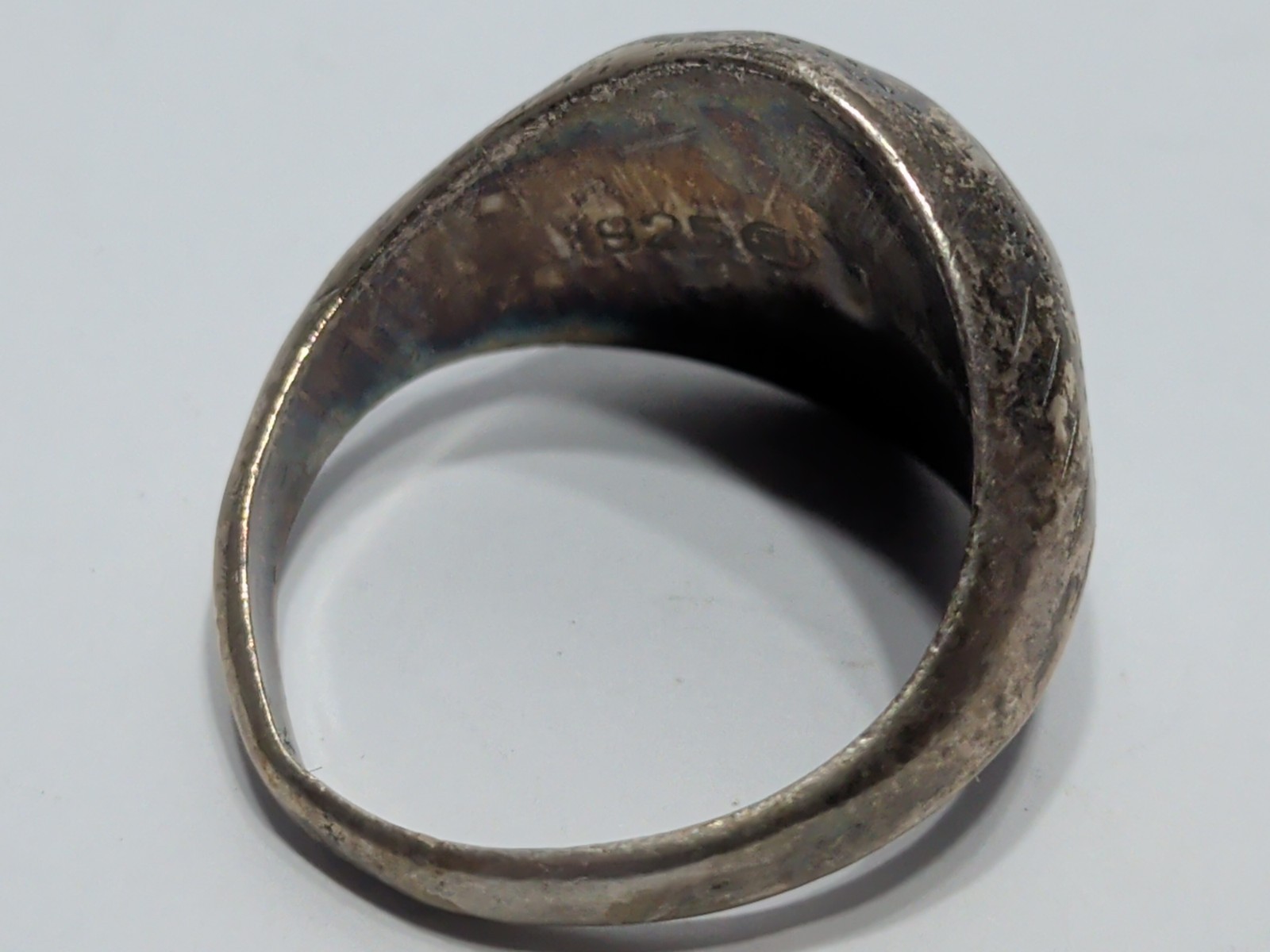 ✨VINTAGE✨ .925 Sterling Silver Etched Dome Ring – Size 9 – Made In Thailand