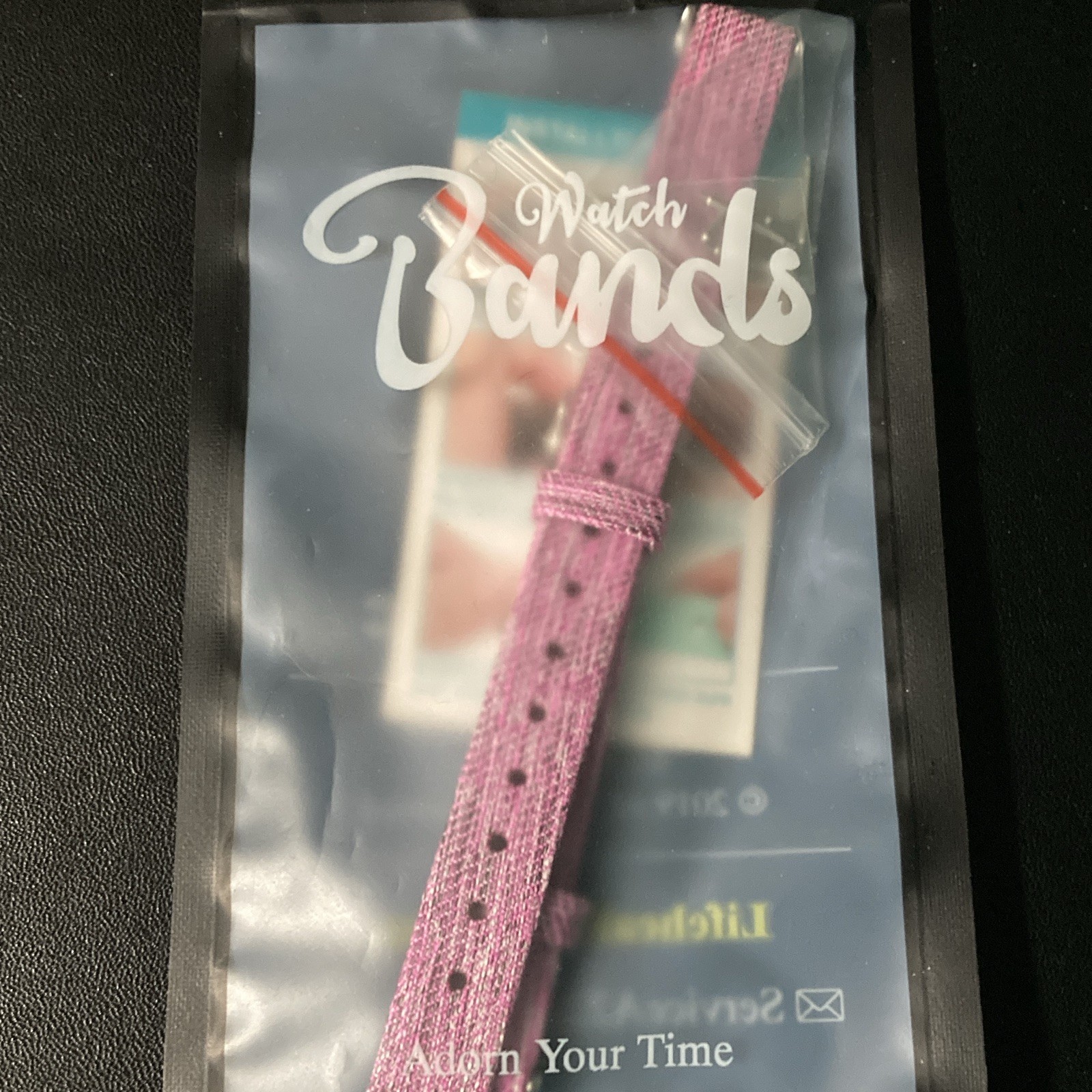 Lifehealthy USA Inc. Pink Wristwatch Band Two-Piece Strap (2010-Now)