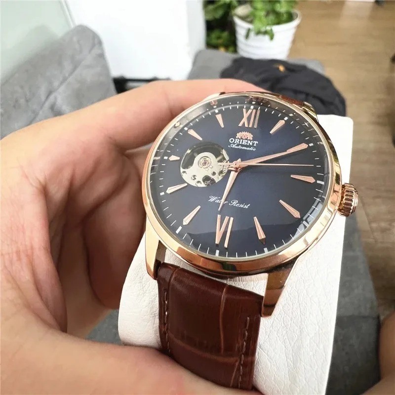 Orient Watch Bambino Classic Men Luxury Gift Automatic Mechanical Leather Strap