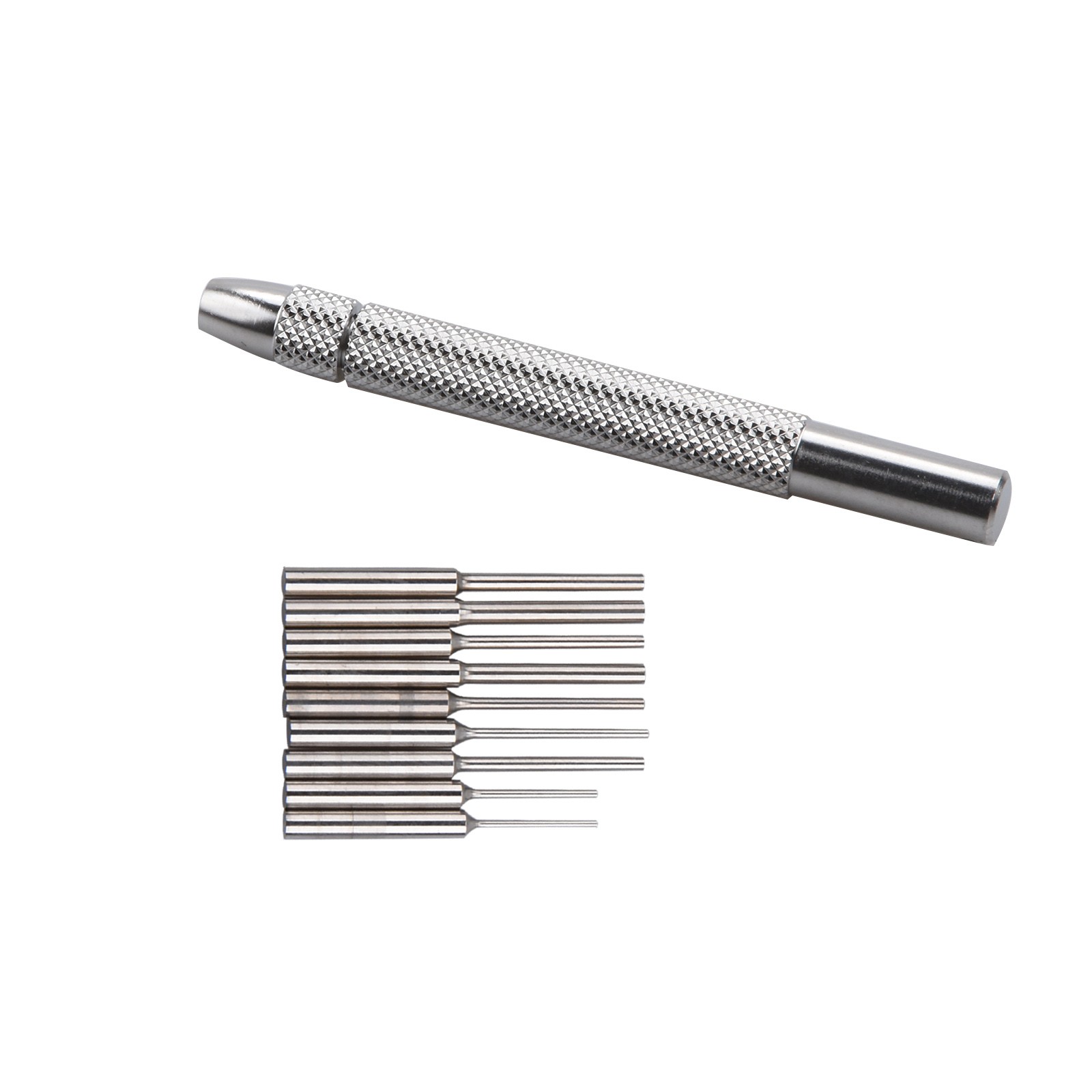 0.5mm-1.6mm Bit Stainless Steel Watch Bracelet Remover Pin Punch Tool 9 In 1 A