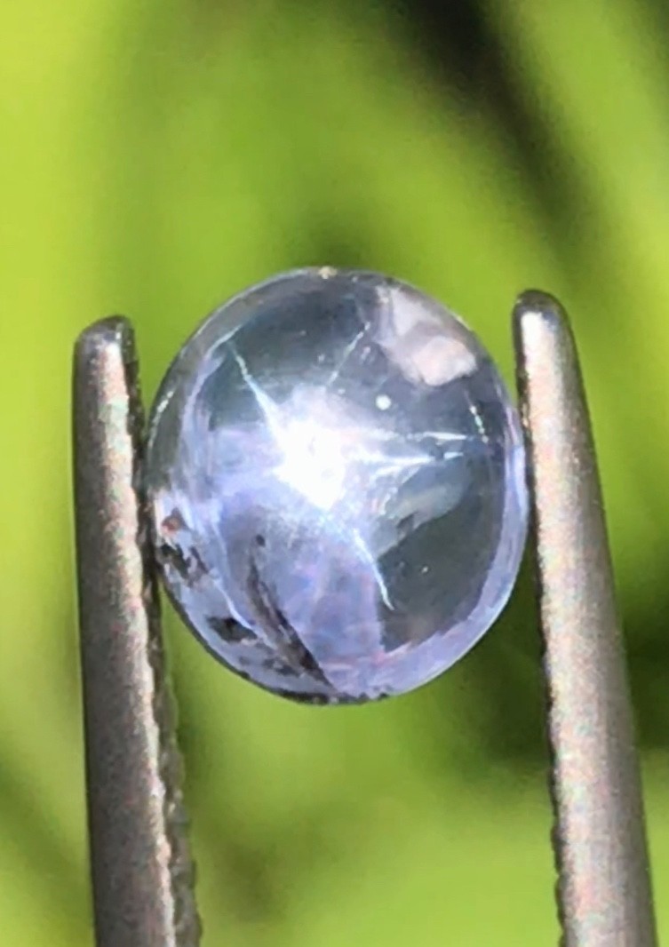 2.35cts Sri Lanka Extremely Transparent Blue Star Sapphire Untreated Natural