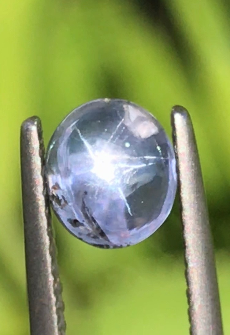 2.35cts Sri Lanka Extremely Transparent Blue Star Sapphire Untreated Natural