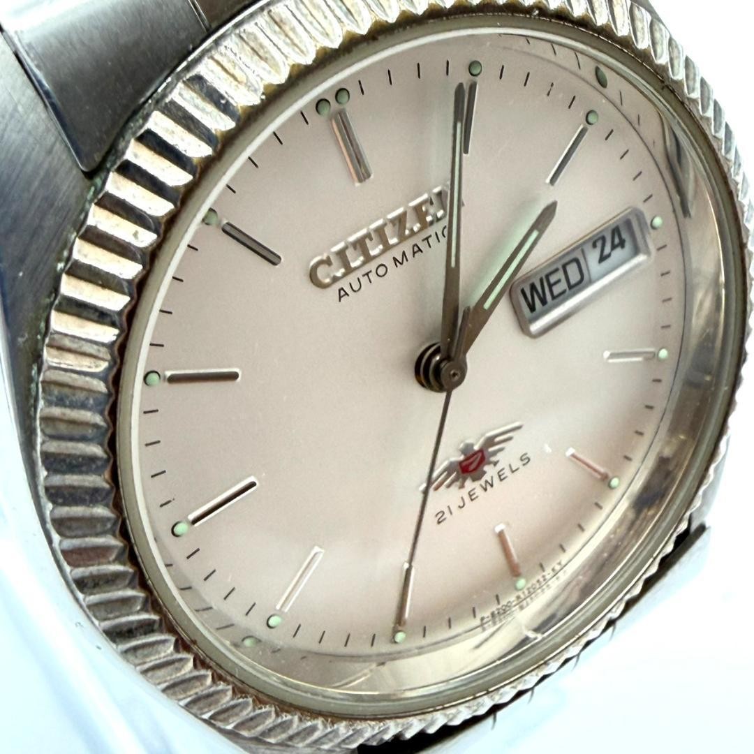 Good Condition Citizen Eagle 7 Watch Transparent Back Automatic Day Date Men’s W