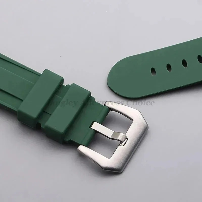 Silicone Rubber Watch Band Sport Replacement Strap 20mm 22mm 24mm 26mm