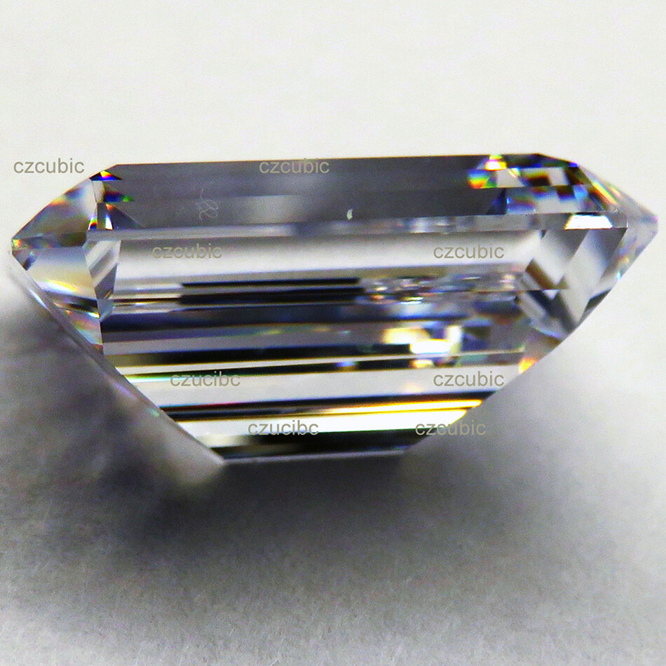 CUBIC ZIRCONIA EMERALD-STEP SHAPE SUPER TOP QUALITY LOOSE CZ CLEAR U.S SHIPPER 1