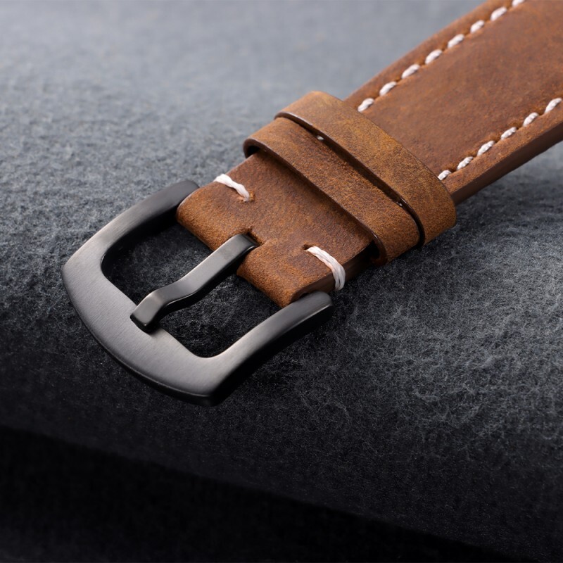 Quality Genuine Leather Watch Strap, Quick Release Wristband 18 19 20 21 22 24mm