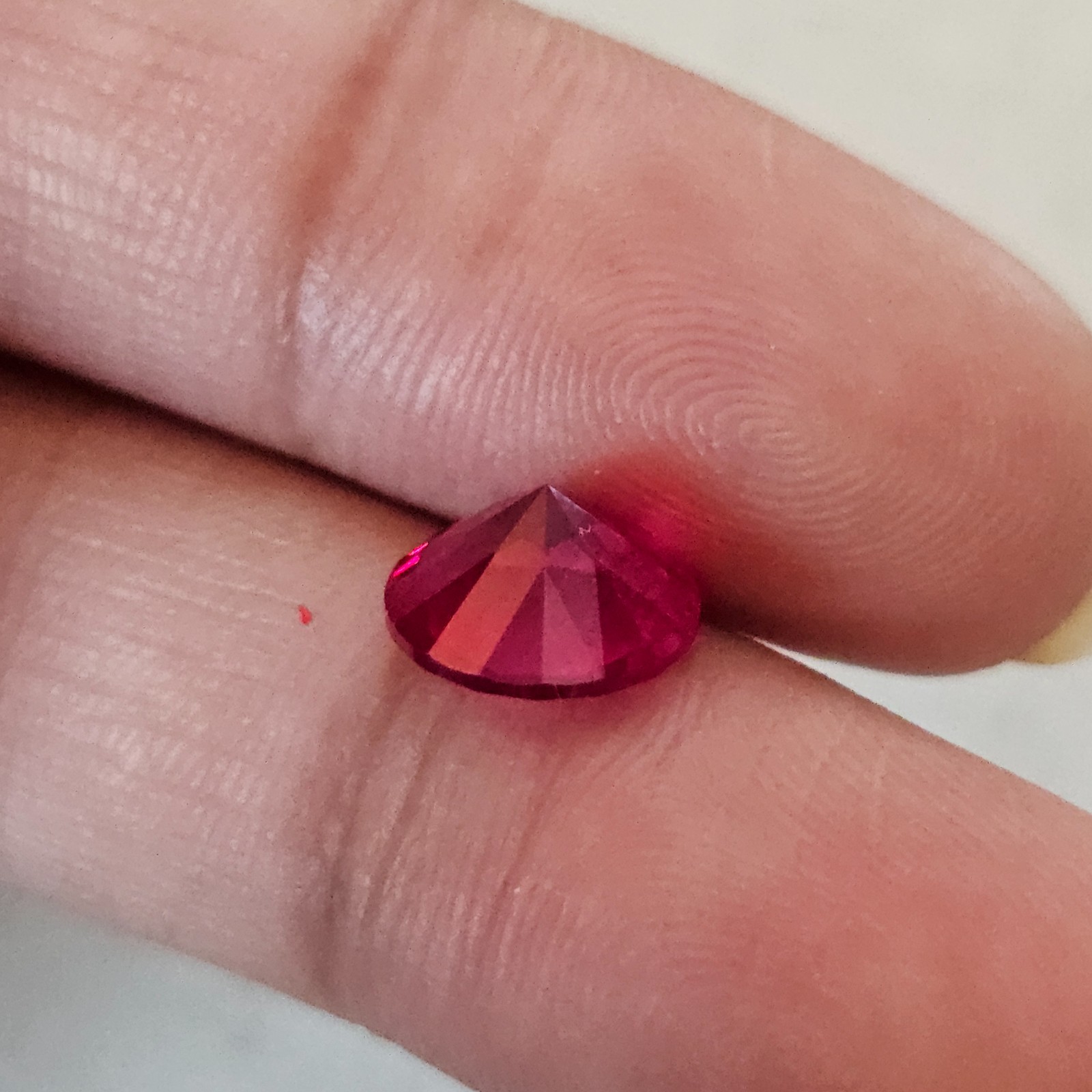 2 pcs 2.95 Ct each Ruby Round Cut Loose Gemstone Red July Birthstone