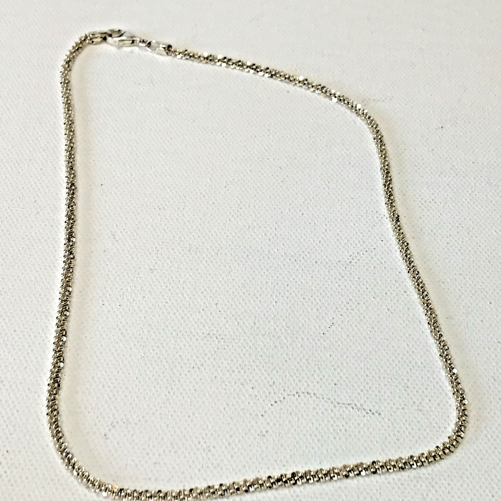 MILOR Italy sterling silver Margarita link 16″ necklace 2.7mm 7.59grams (Z15)