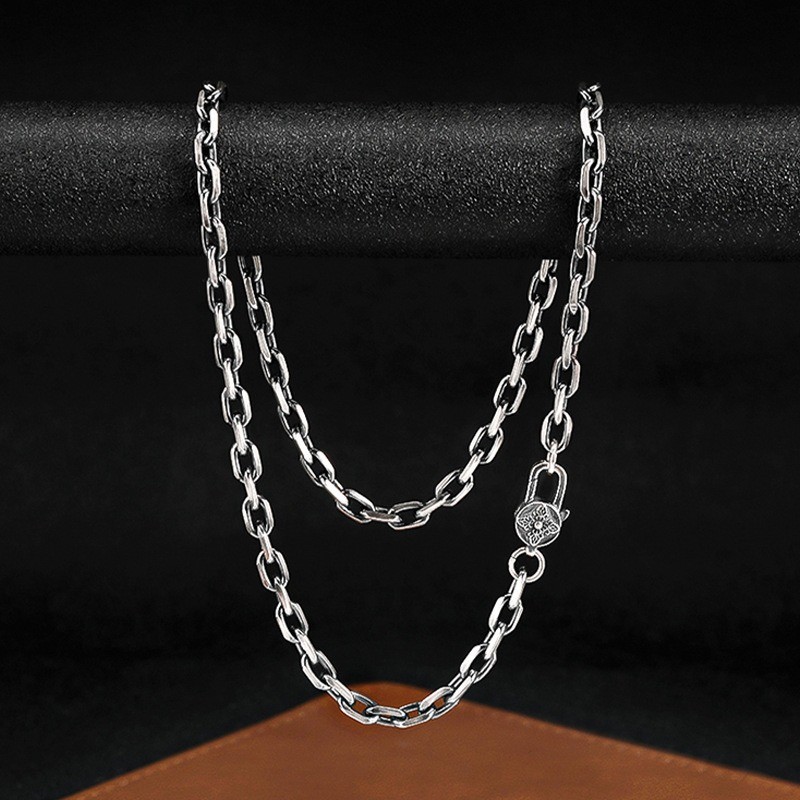 Artisan Cable Link Chain S925 Sterling Silver Heavyweight Men & Women Necklace