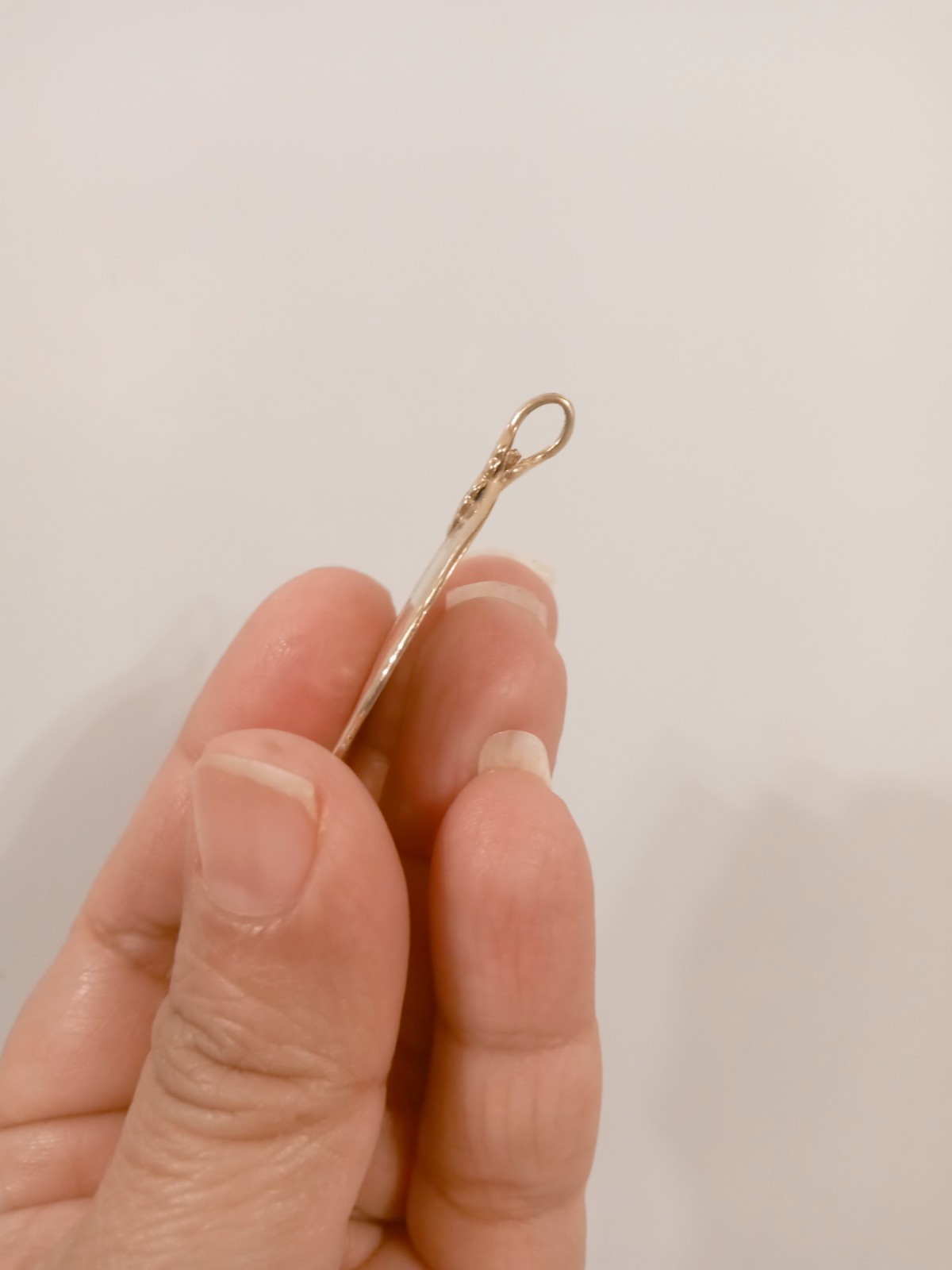Vintage 80s 24k Gold Hand Dipped Leaf Pendant
