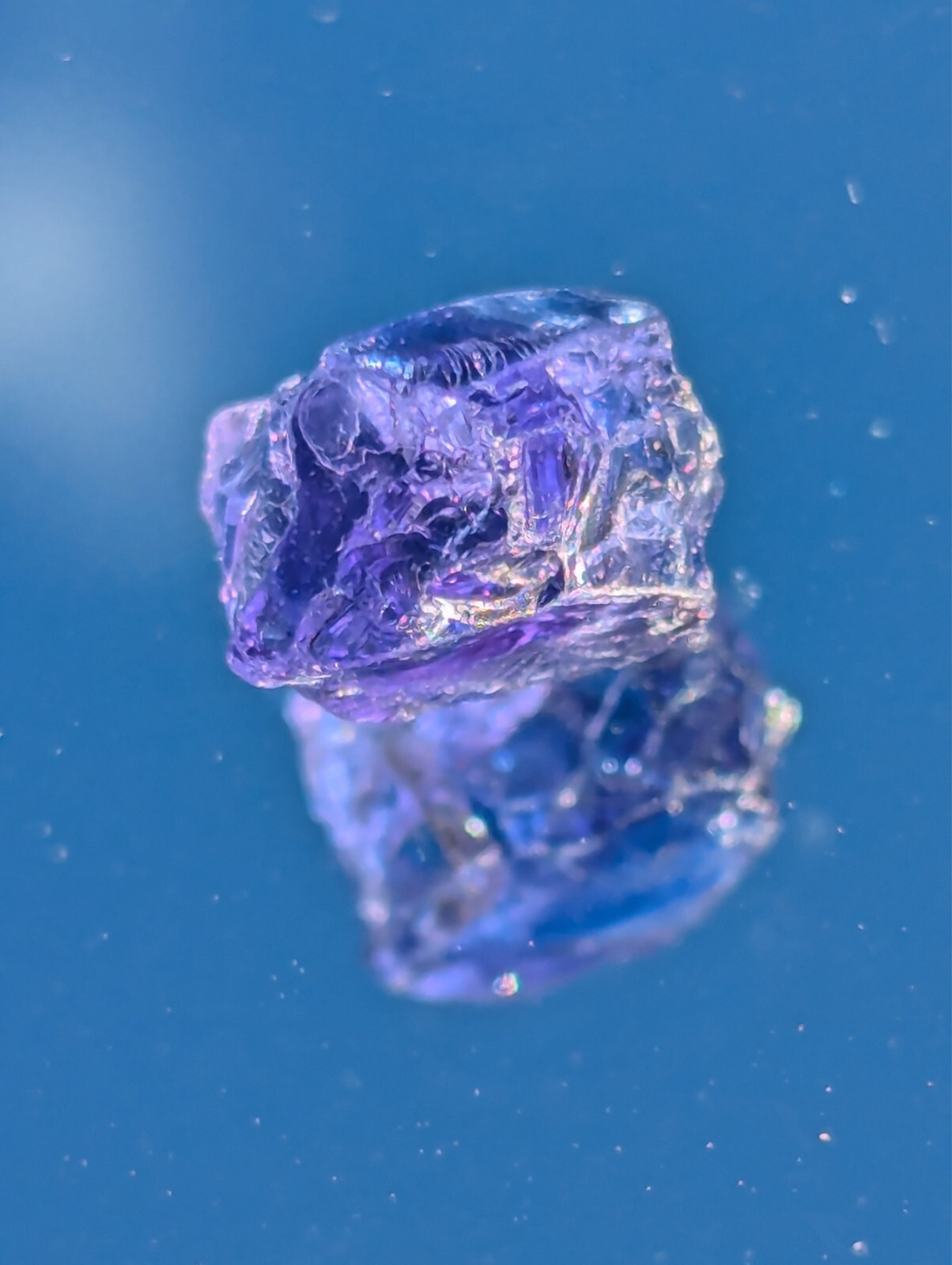 USA seller 3.96 Flawless Tanzanite IF Flawless clean facet rough gemstone