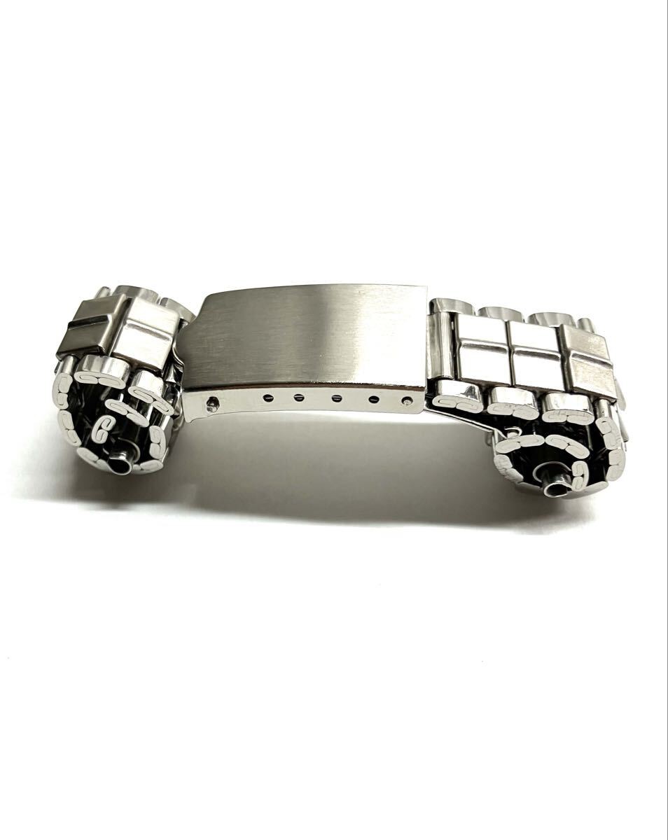 Stainless steel strap for wristwatches vintage item 16.5 21mm approximately 15cm