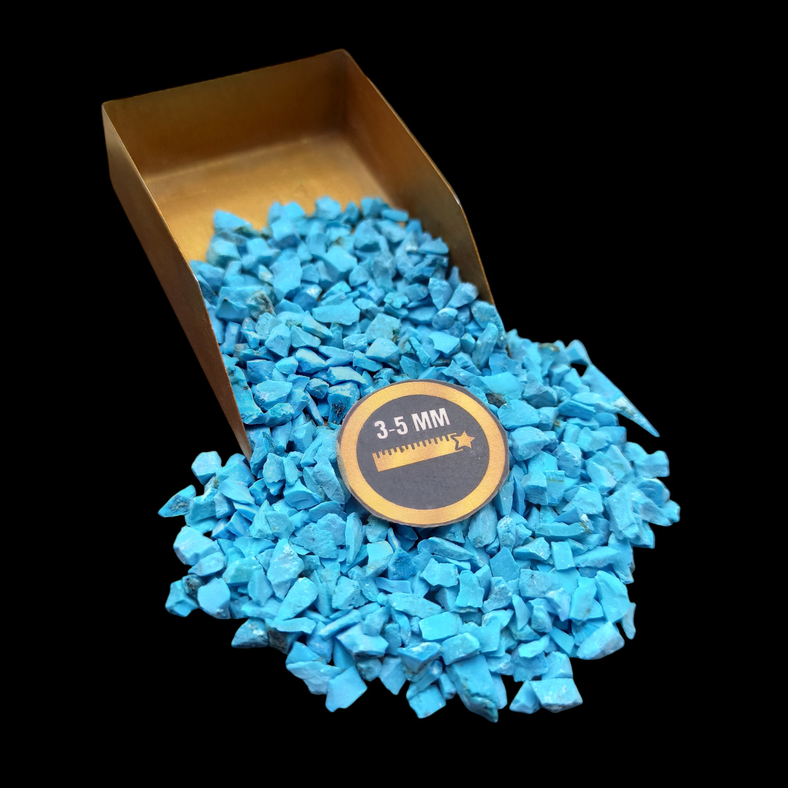 New Natural Turquoise coarse Crushed Powder For Massage Use Ring inlay