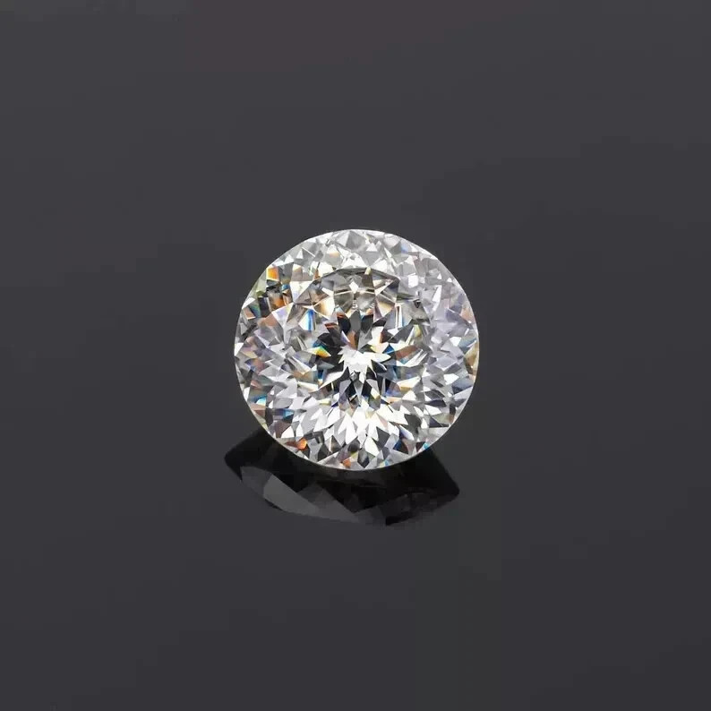 2 Ct Natural White Diamond Round Portuguese Cut VVS1 D Grade IDGL Certified D3
