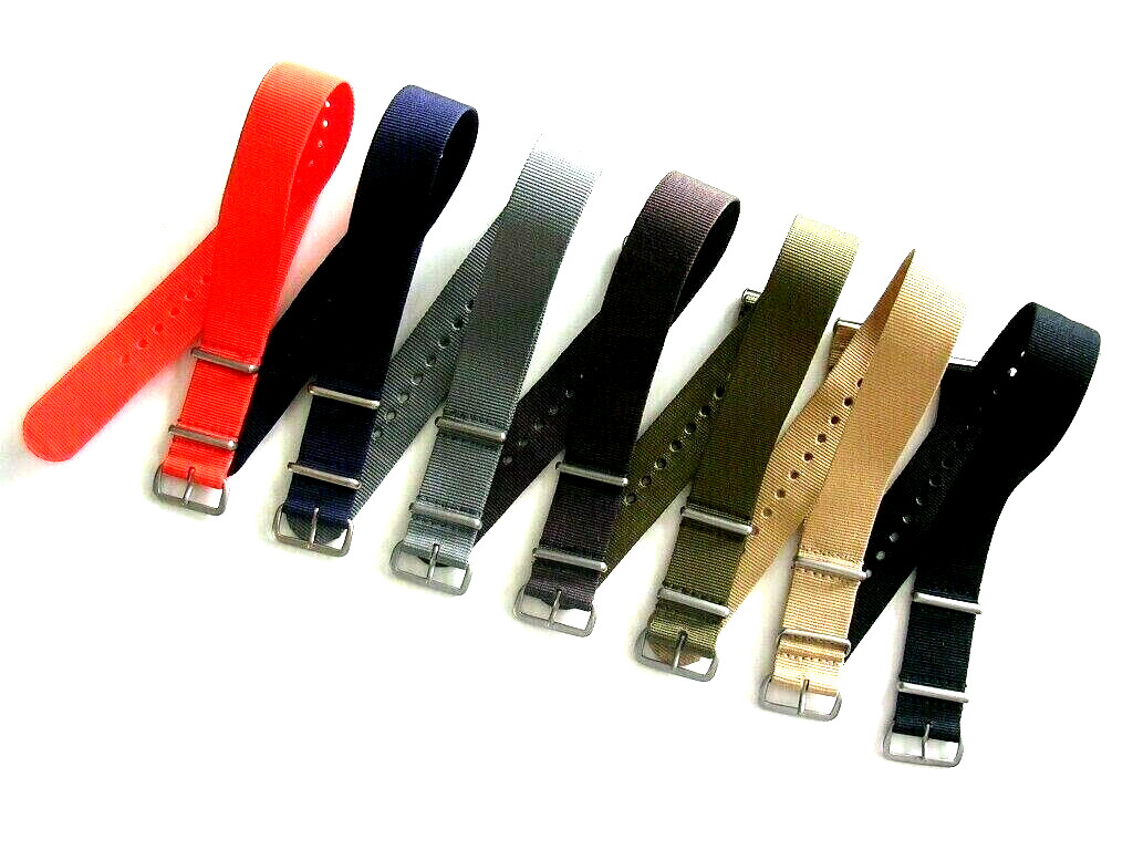 18mm Black-Red NATO g10® RAF Pilot nylon watchband strap Bond IW SUISSE 20 22 24