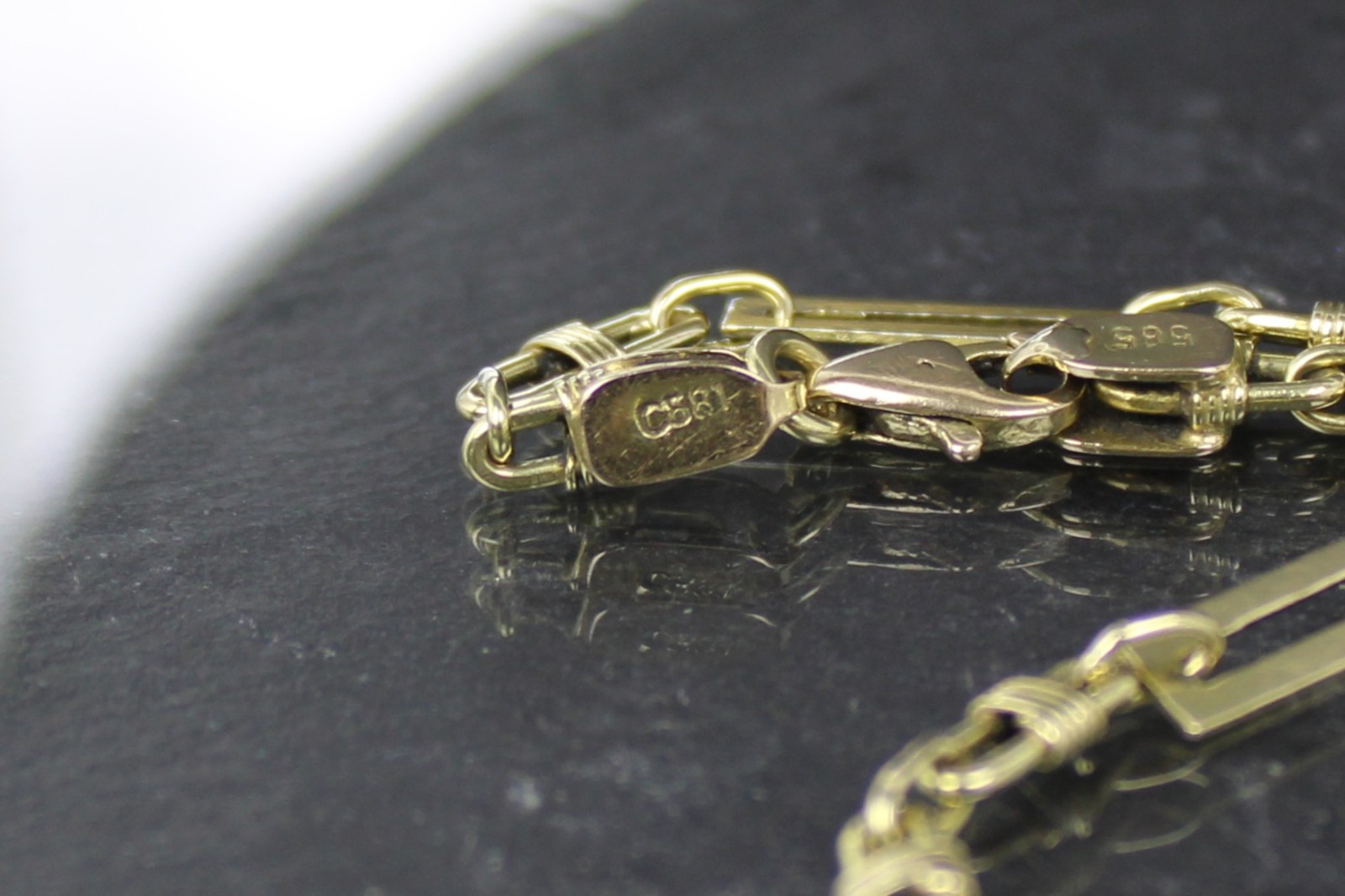Gold bracelet, bracelet, 585 yellow gold, 14 carats