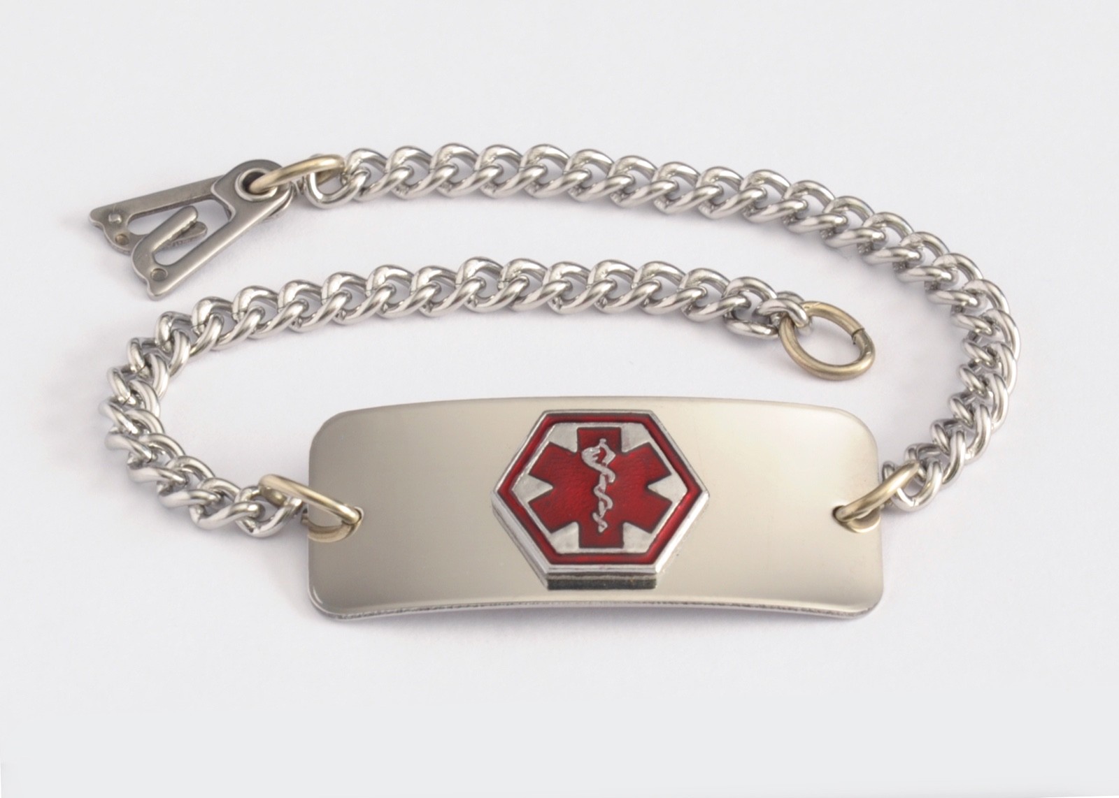 Medical Alert ID Bracelet – FREE ID Wallet Card,Engraving & Ship -Made in USA