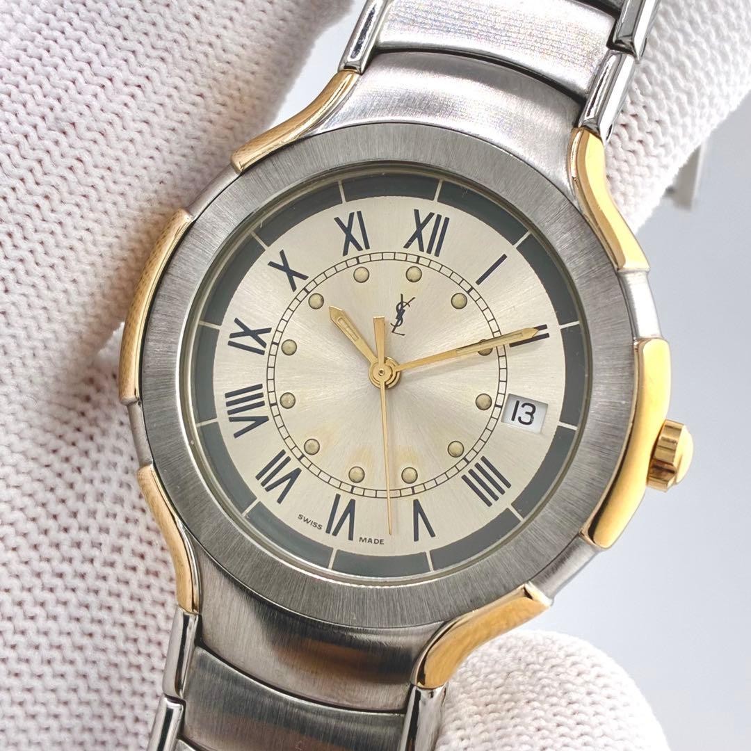 Yves Saint Laurent Men’s Watch Gold Two-Tone Quartz Japan 0713281