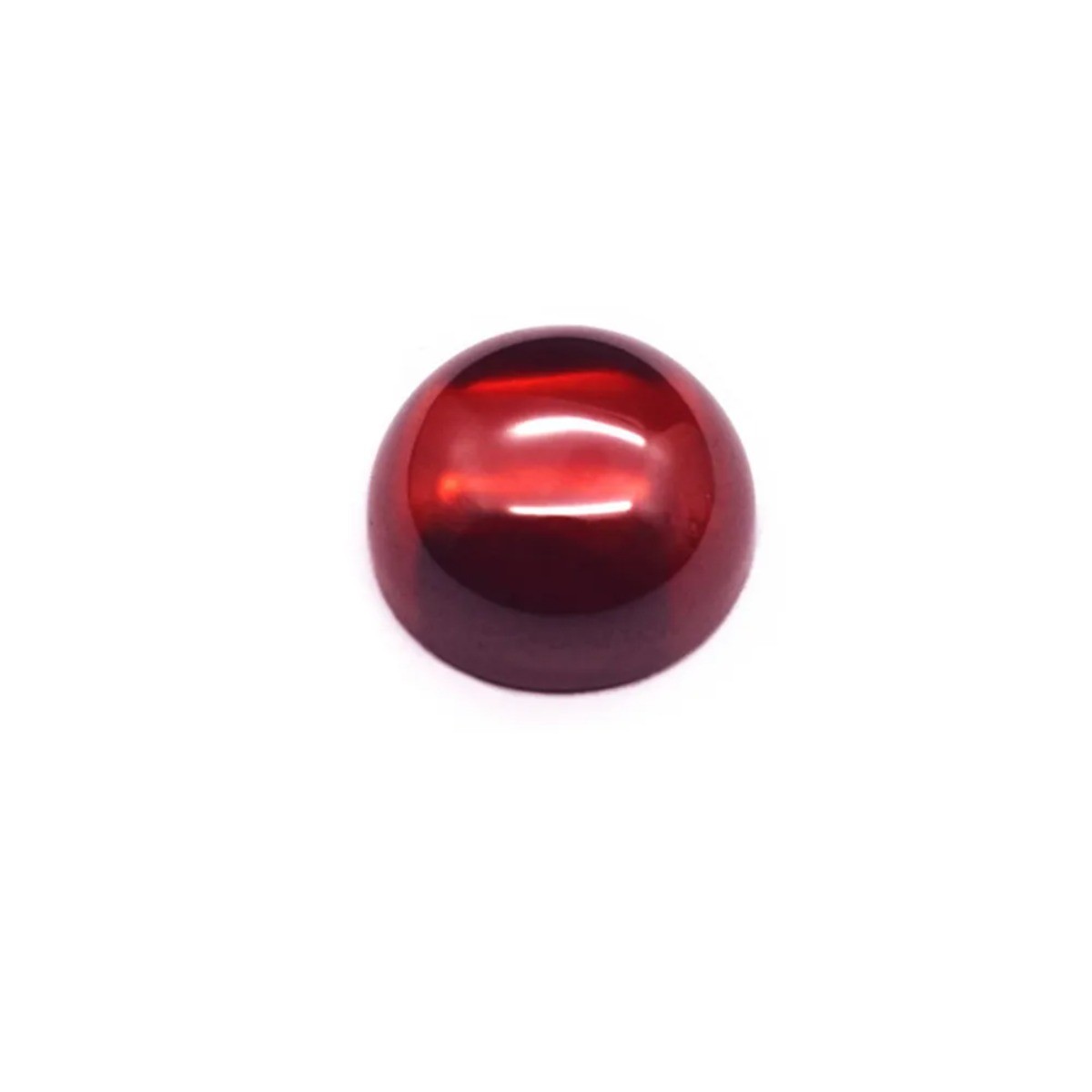 Round Blood-red Ruby Mohs 9 Smooth Polished Surface Flat Back Ruby Gem Cabochons