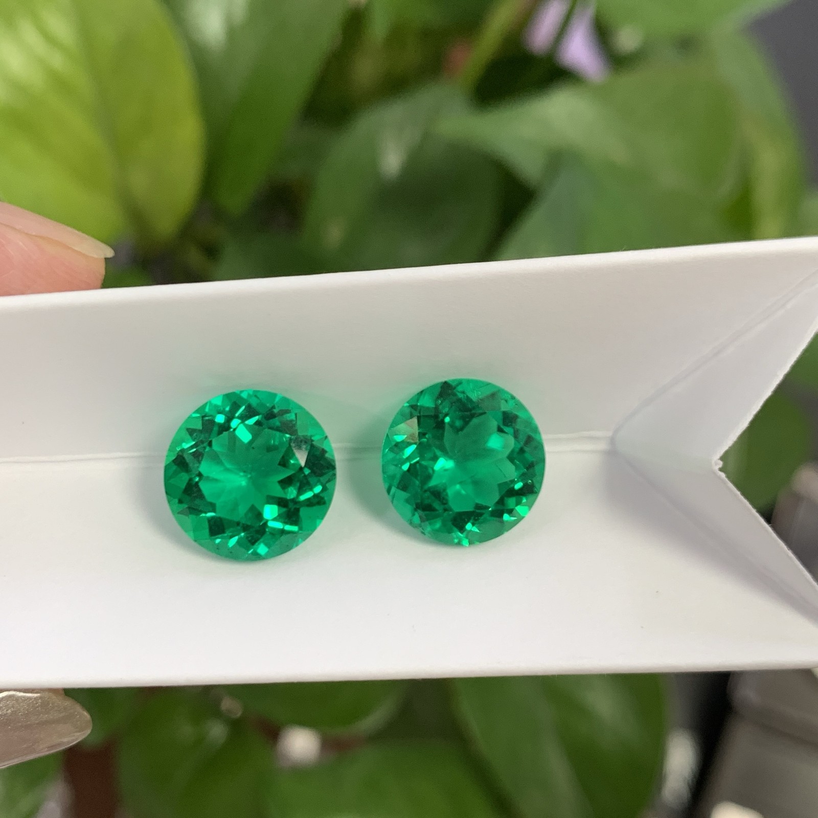 Lab Grown Columbia Emerald 0.5-10ct Round Cut VVS1 for Jewelry Making AGL