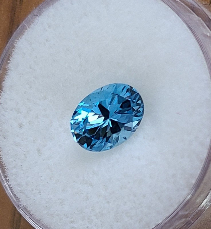 Blue Topaz 1.58 Ct Oval Natural Swiss Blue Topaz 8 X 6 mm Loose Stone Gemstone