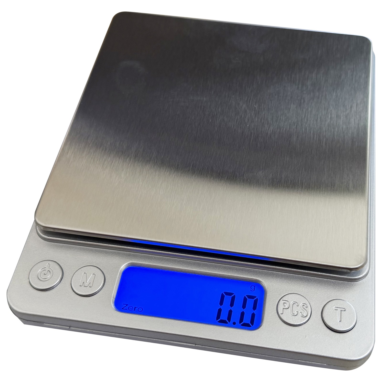 2000g x 0.1g Digital Jewelry Scale LCD Display Screen Dust-proof Stainless Steel