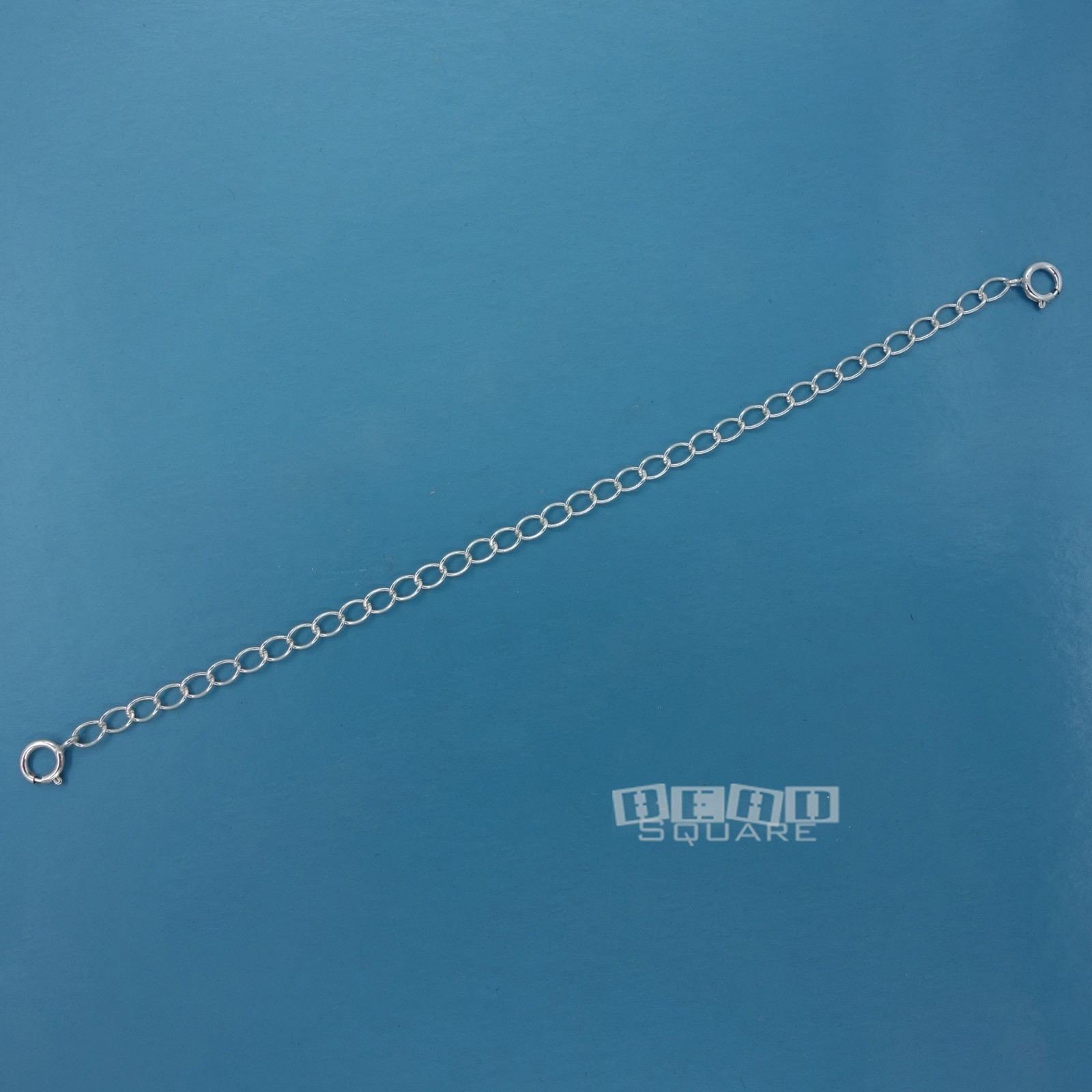 5″ Sterling Silver Double Spring Ring Clasps Curb Link Chain Extender