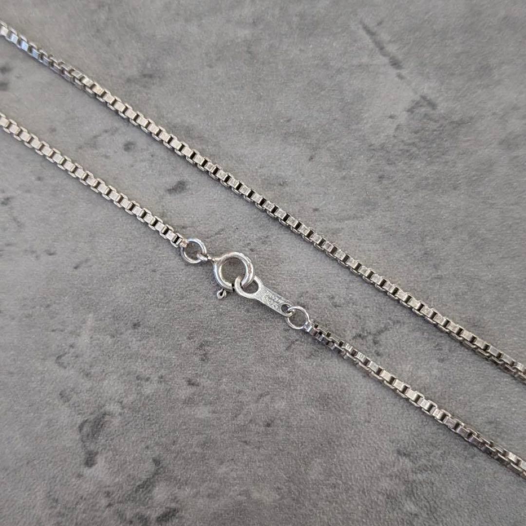 925 Stamped Vintage Silver Necklace, Long Venetian Chain, 60