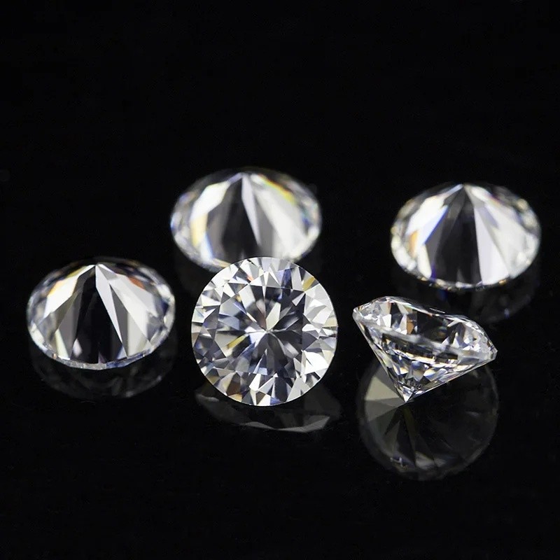 0.1-5ct GRA Certified D Color Loose Moissanite VVS1 Round Cut for Jewelry Making