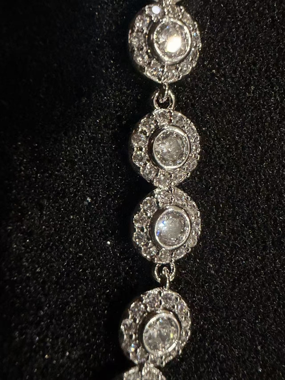 White Crystal Angel Jewelry Set Swarovski Tennis Necklace Earrings Bracelet HOT