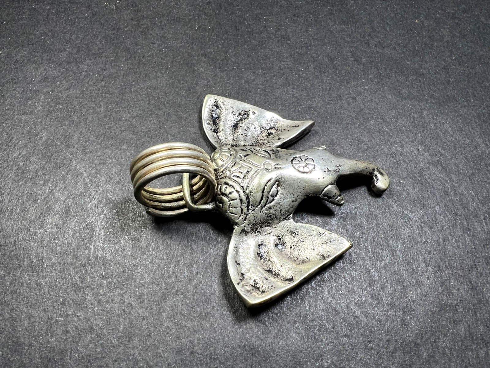 P636 Hindu Lord Ganesha Yoga Collectible Amulet UNISEX Solid Brass Pendant Nepal