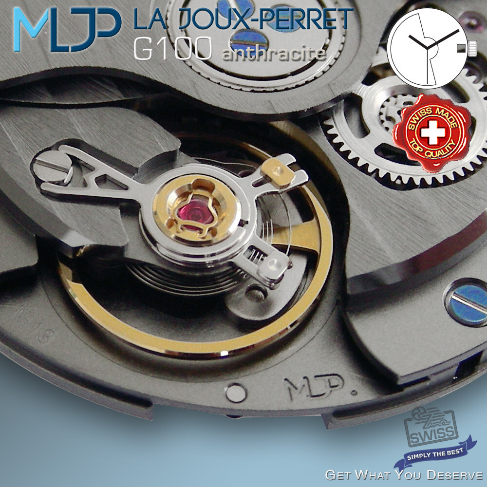 MOVEMENT AUTOMATIC LA JOUX-PERRET ANTHRACITE G100, ETA 2824-2 COMPAT. SWISS MADE
