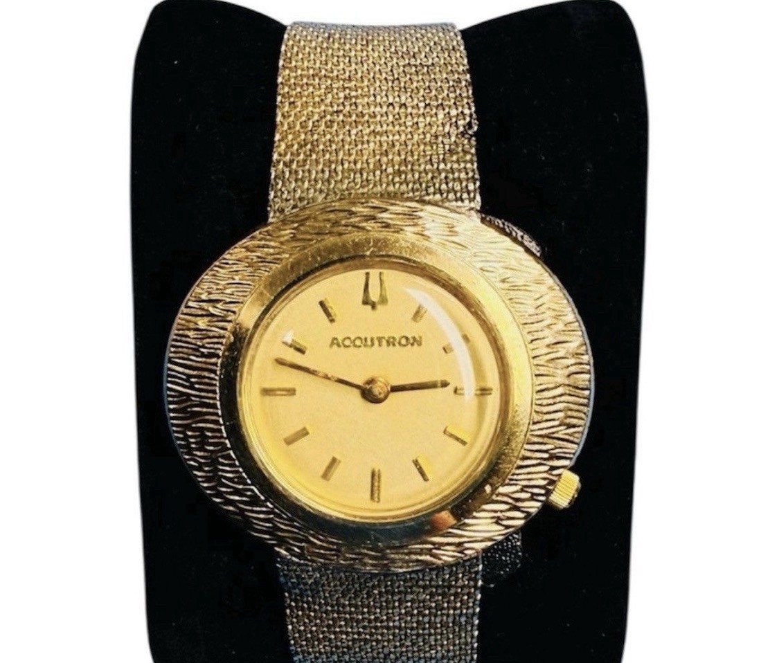 Bulova Accutron 1971 With 10kt GF Bark/Florentine Pattern, Unisex, Geezer Watch