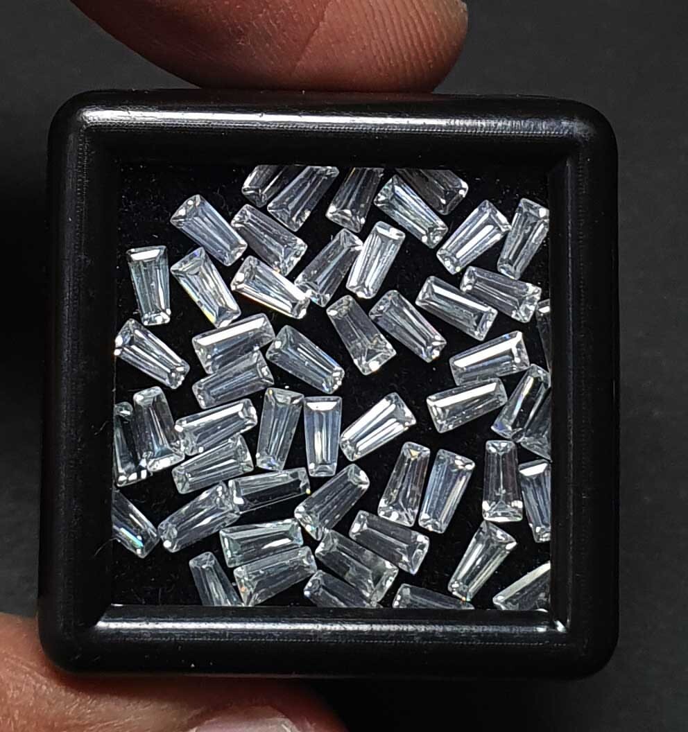 Natural Zircon Tapered Baguette Cut Loose Gemstone Lot 100 Pcs 1.50*2*4 MM 13 CT