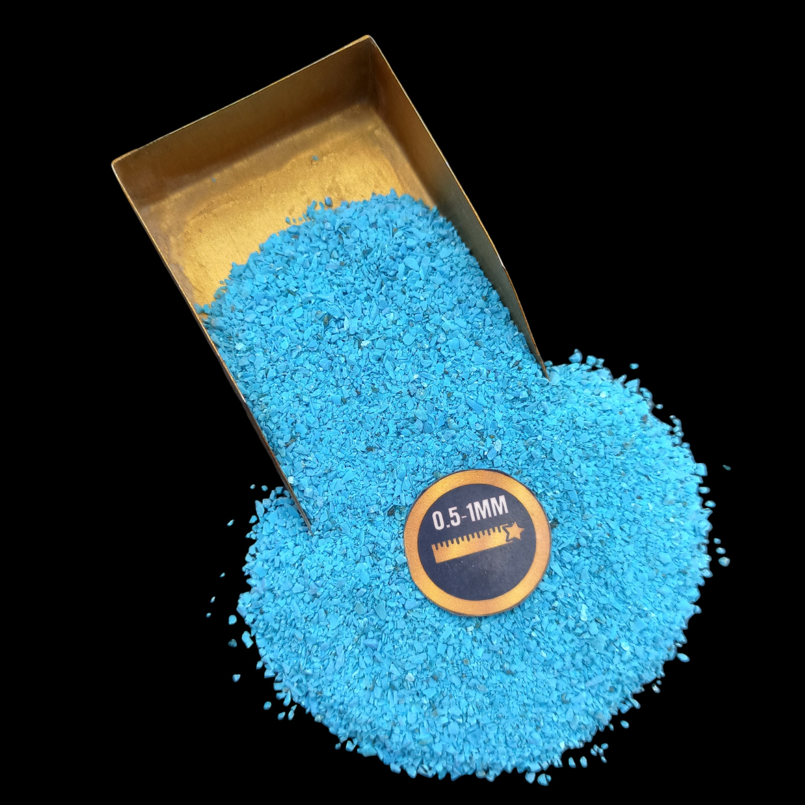 New Natural Turquoise coarse Crushed Powder For Massage Use Ring inlay