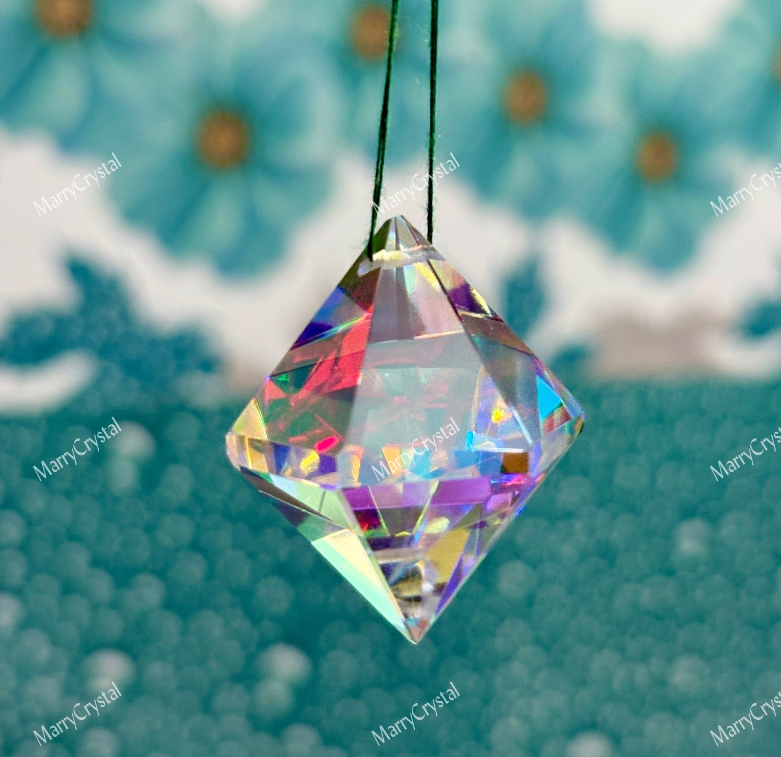 100 Ct Mystic Opal Glass , Fancy Multi-Color 1 mm drill included Loose Gemstone