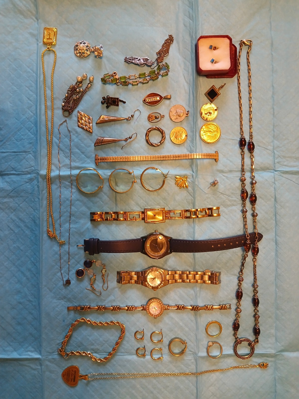 Lot of Watches, Jewelry, Pendants, all in one, free ship in USA