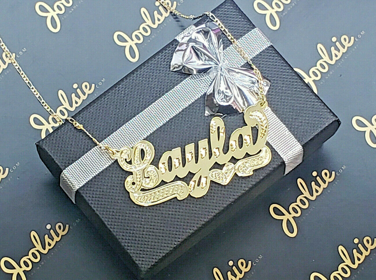 PERSONALIZED 18K GOLD PLATED SINGLE NAME PLATE , ANY NAME FREE CHAIN * FREE SHIP