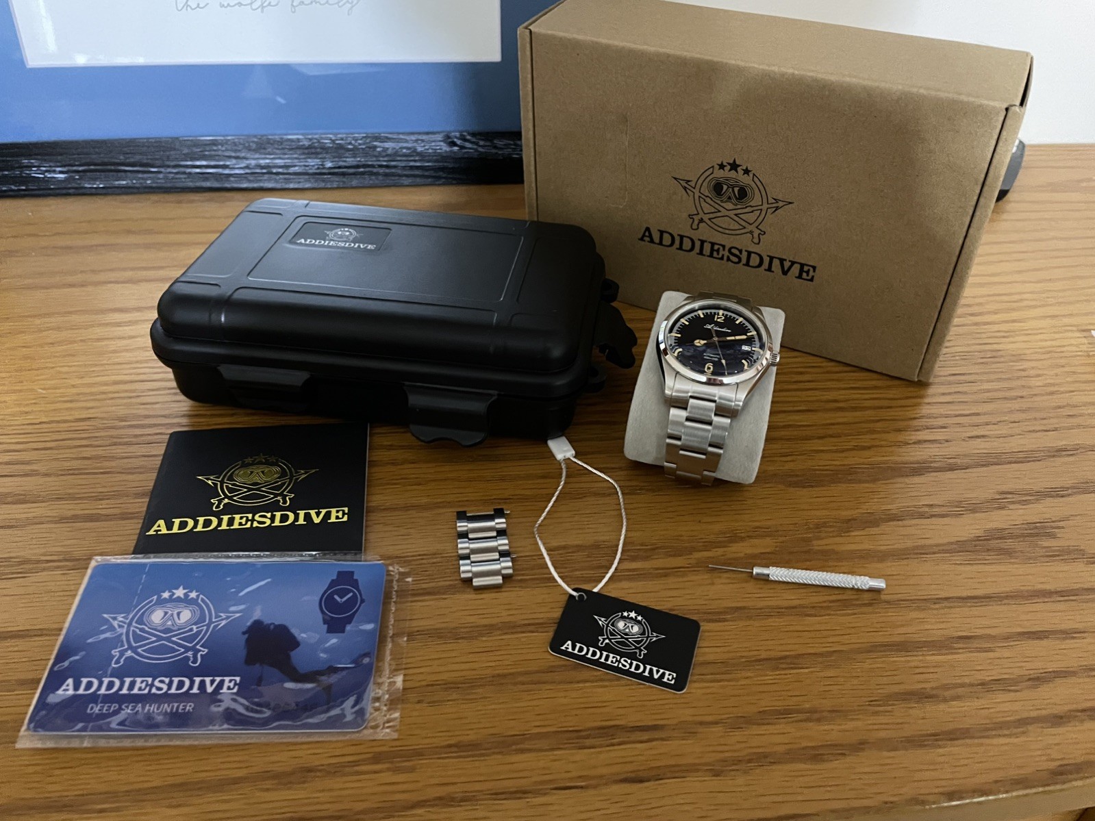 Addiesdive 39mm Automatic Watch Diver’s 100M NH35 (AD2038) Pre-Owned USA SELLER
