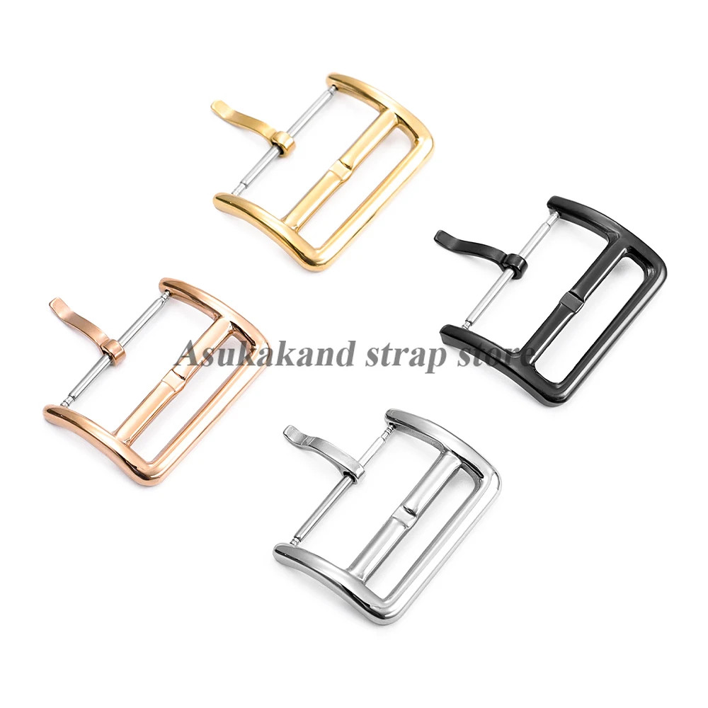 12mm 14mm 16mm 17mm 18mm 20mm 22mm New Stainless Steel Clasp Watch Band Buckle