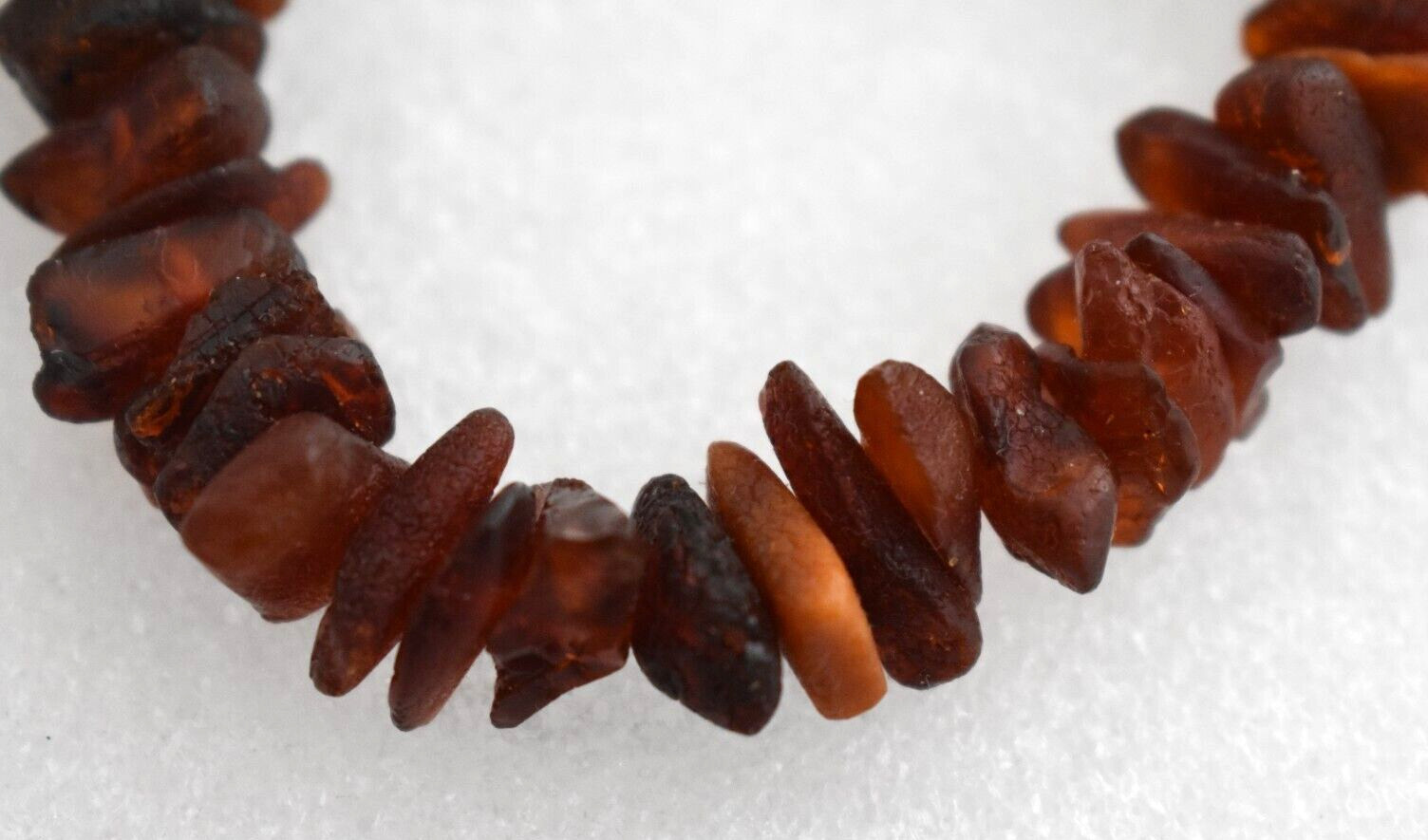 Copenhagen Denmark Naturbernstein Genuine Amber Raw Bead Bracelet GTE RAV